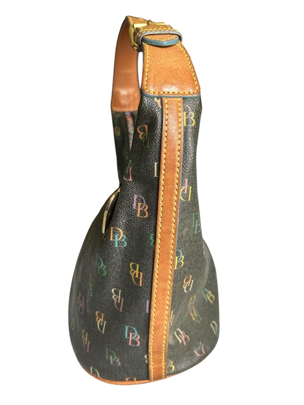 Y2K Dooney & Bourke Rainbow “It” Mini Hobo Bag Vintage 2000s Bling - Picture 5 of 11